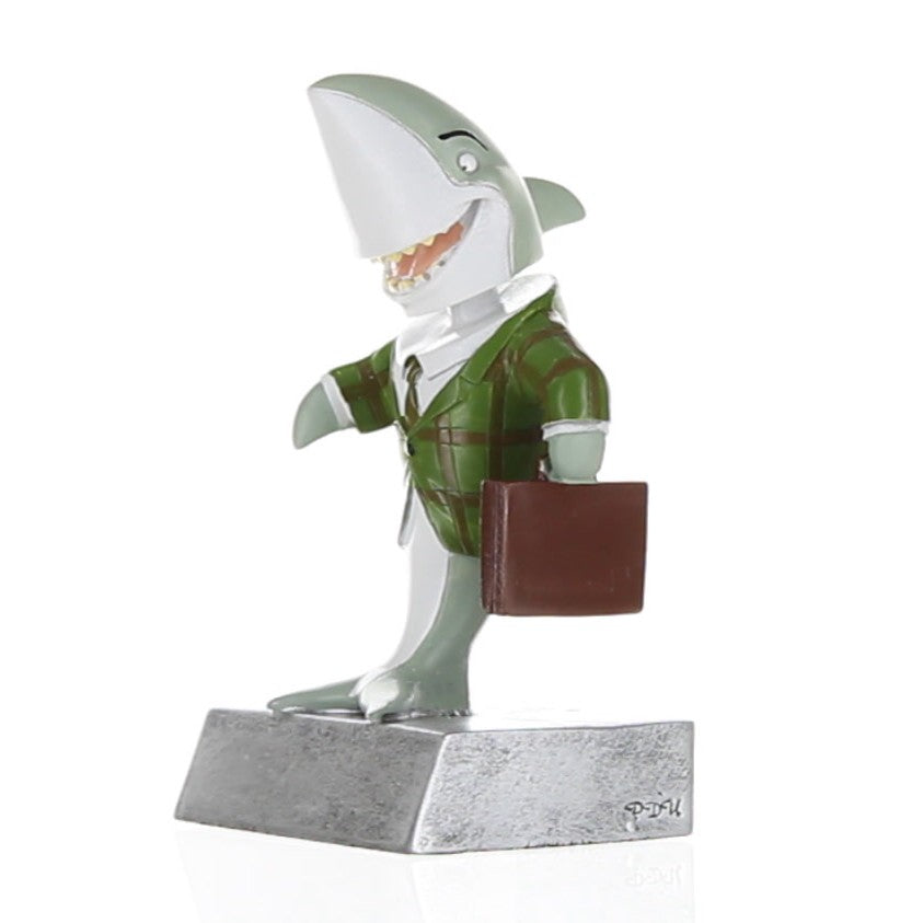 Sales Shark Bobblehead Trophy | Engraved Corporate Deal Maker Award - 5.5 Inch Tall  Decade Awards