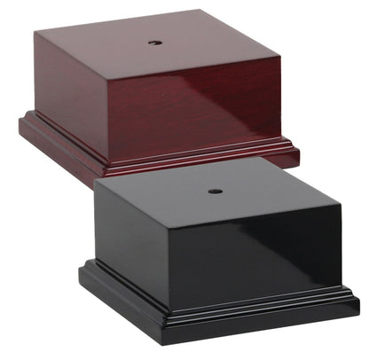 Monaco Wood Trophy Base - 5.625 x 5.625 Inch Wide x 3 Inch Tall Decade Awards