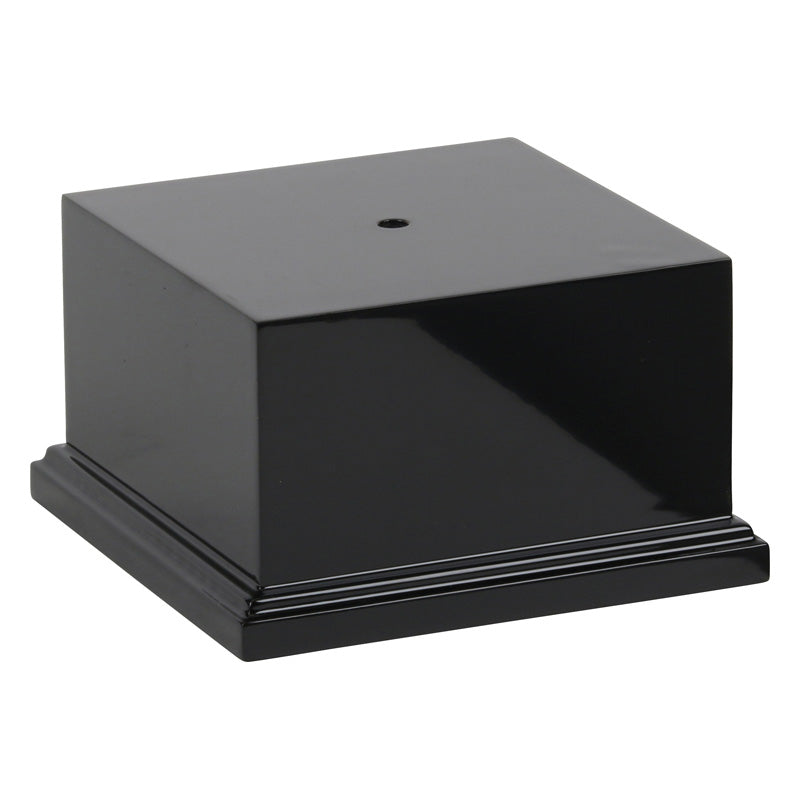 Monaco Wood Trophy Base - 6.75" x 6.75 Inch Wide x 4 Inch Tall Decade Awards