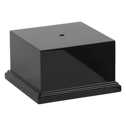Monaco Wood Trophy Base - 6.75" x 6.75 Inch Wide x 4 Inch Tall Decade Awards