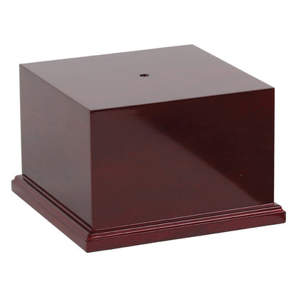 Monaco Wood Trophy Base - 8.5 x 8.5 Inch Wide x 5.5 Inch Tall Decade Awards