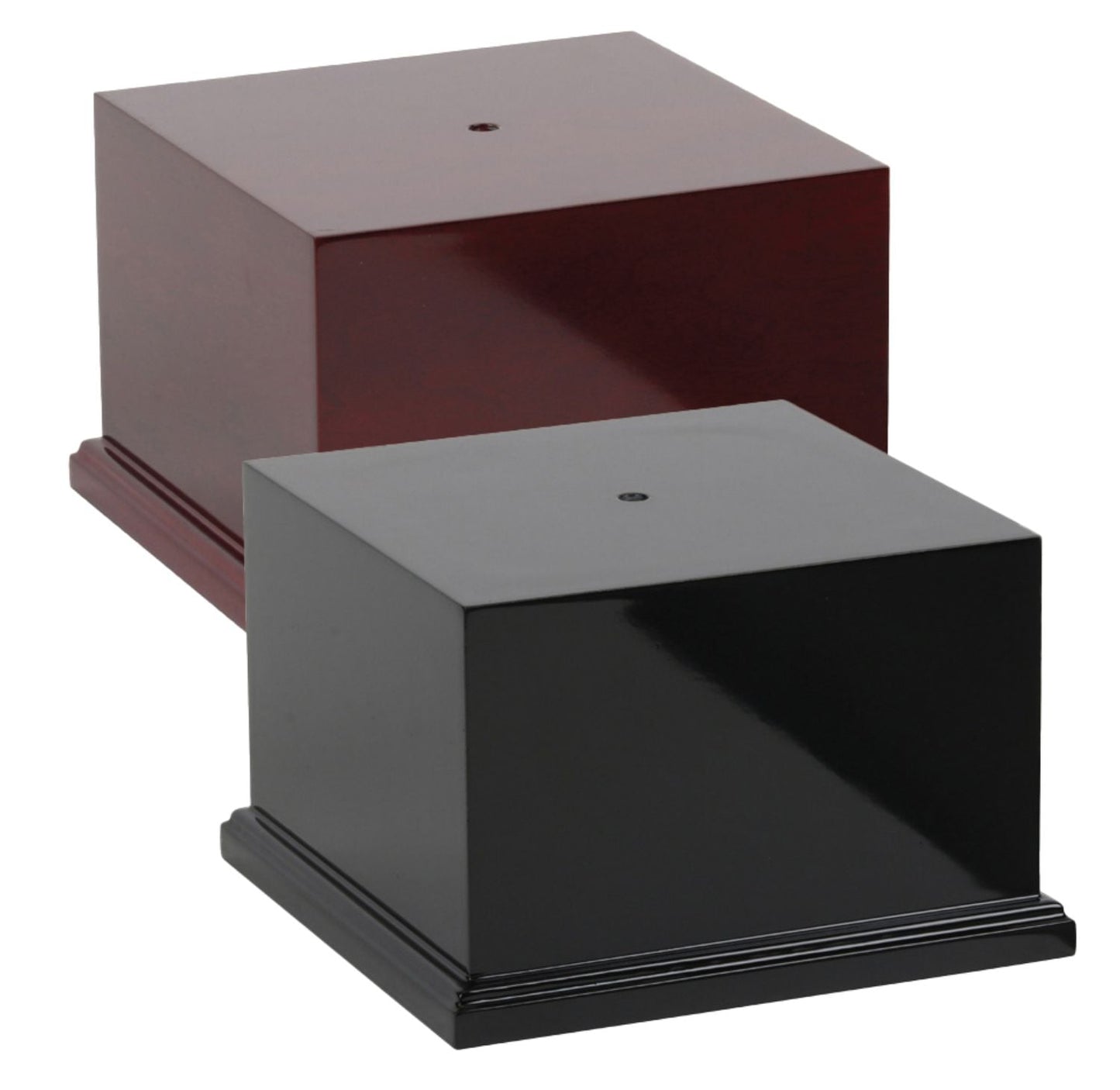 Monaco Wood Trophy Base - 8.5 x 8.5 Inch Wide x 5.5 Inch Tall Decade Awards