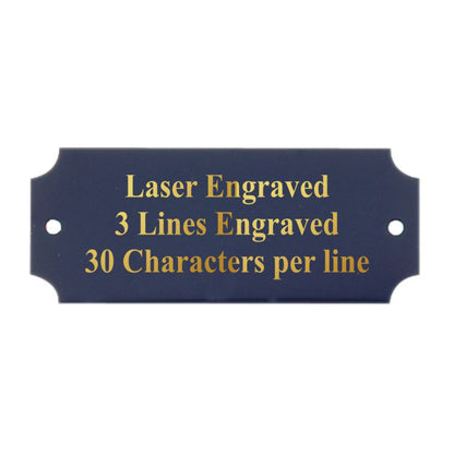 Perpetual Plaque - 12" x 16" | Engraved Walnut Shield Plaque with 24 Black Brass Plates Decade Awards