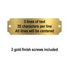 Perpetual Metal Plate | Engraved Plate - GOLD Finish Decade Awards
- Small