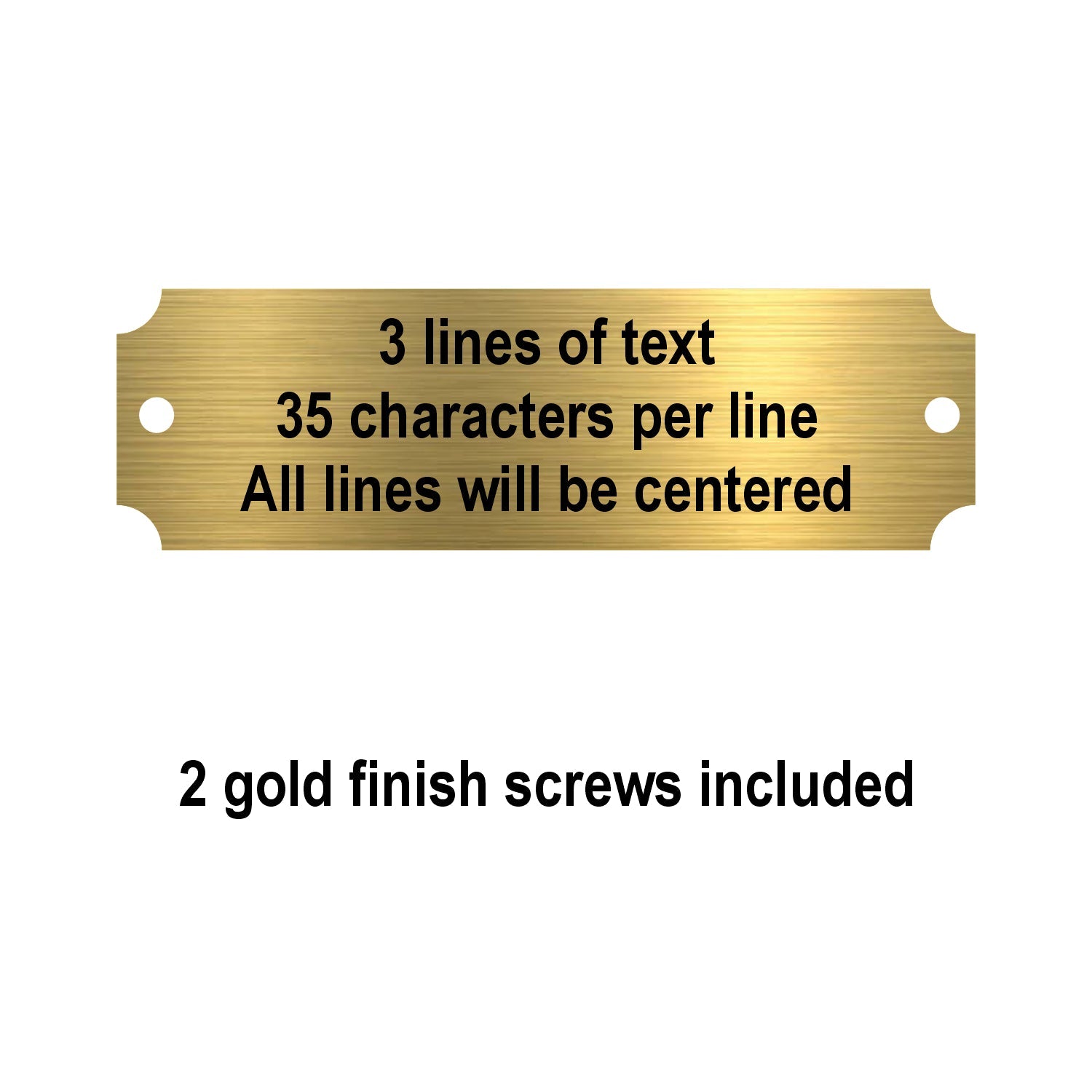 Perpetual Metal Plate | Engraved Plate - GOLD Finish Decade Awards
- Small