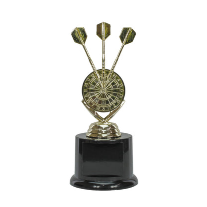 Darts Trophy - 6.75 Inch | Engraved Bullseye Award Decade Awards