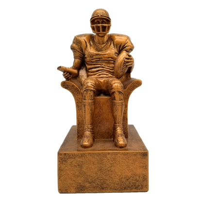 Personalized Fantasy Football Armchair Quarterback Trophy - FFL Award - 6 or 9 Inch