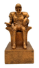 Fantasy Football Armchair Quarterback Trophy - Engraved Vintage Gold FFL Award - 6 or 9 Inch Tall