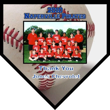 Home Plate Photo Plaque | Baseball or Softball | Home Plate Picture Plaque | 6x6 or 10x10