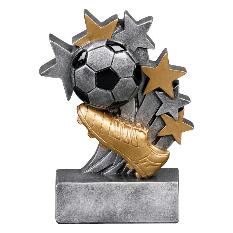 Soccer Star Blast Trophy | Engraved Soccer Award - 4.75 Inch Tall Decade Awards