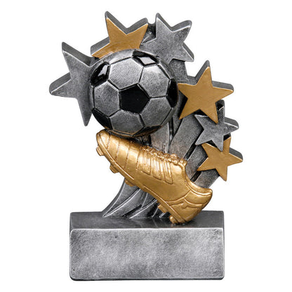 Soccer Star Blast Trophy | Engraved Soccer Award - 4.75 Inch Tall Decade Awards
