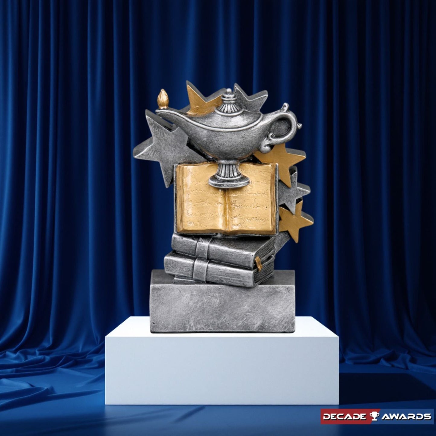 Academic Star Blast Trophy | Engraved Academic Award - 4.75 Inch Tall Decade Awards