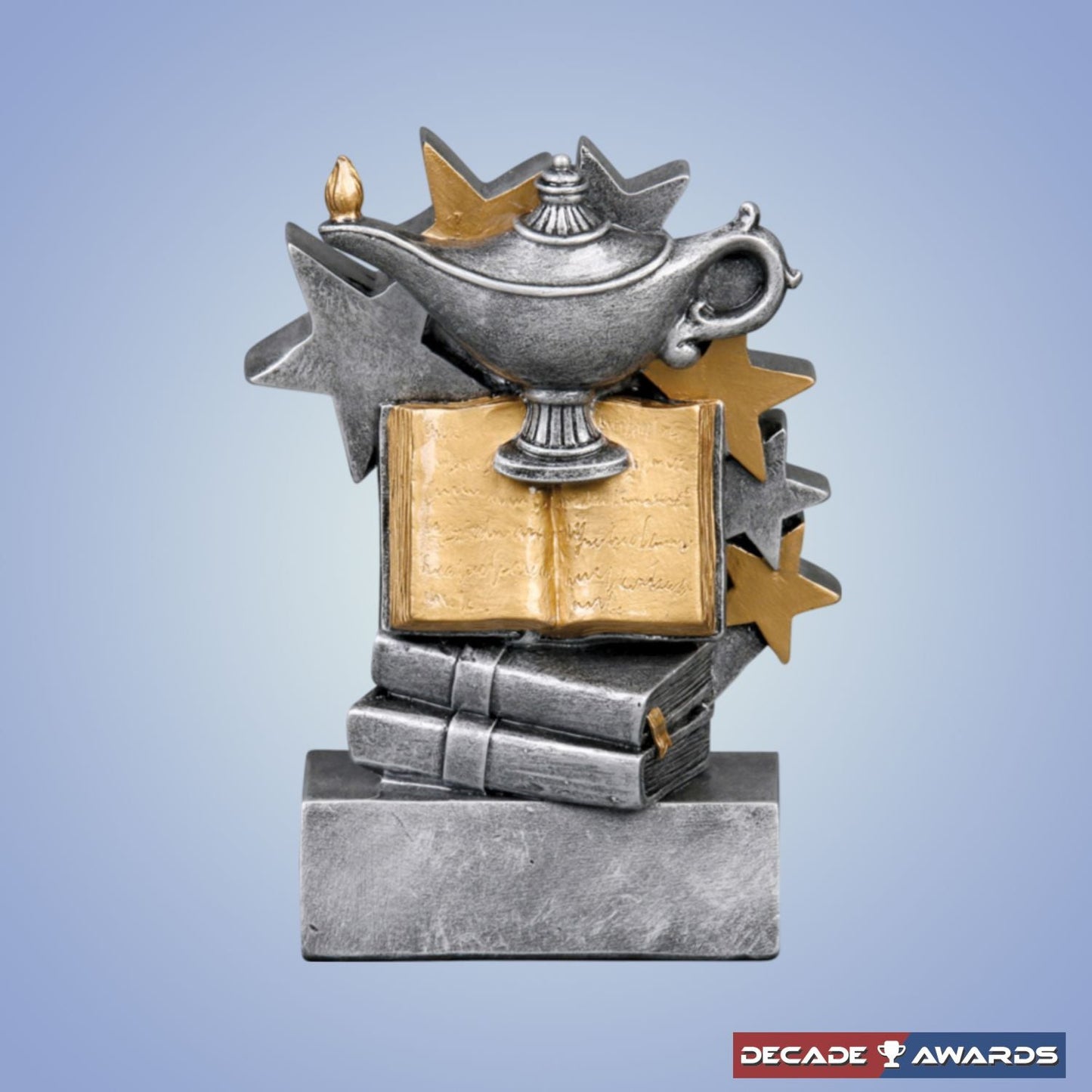 Academic Star Blast Trophy | Engraved Academic Award - 4.75 Inch Tall Decade Awards