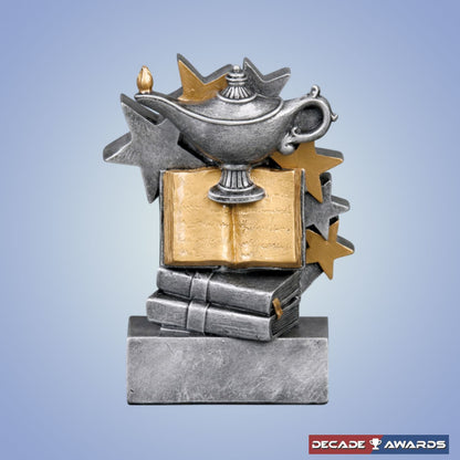 Academic Star Blast Trophy | Engraved Academic Award - 4.75 Inch Tall Decade Awards