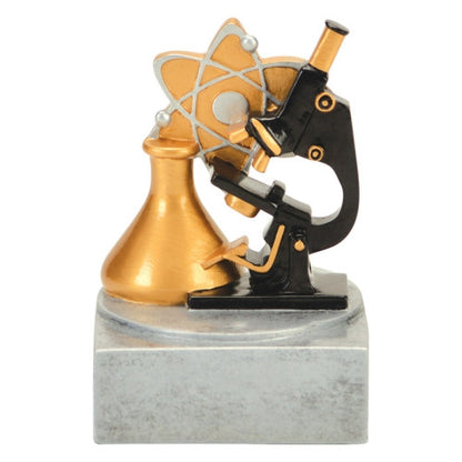 Science Color Tek Trophy | Engraved Microscope Award - 4 Inch Tall Decade Awards