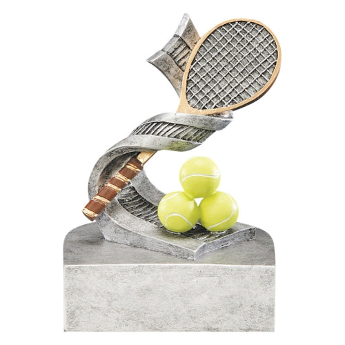 Tennis Color Tek Trophy | Engraved Fast Serve Award - 4 Inch Tall Decade Awards