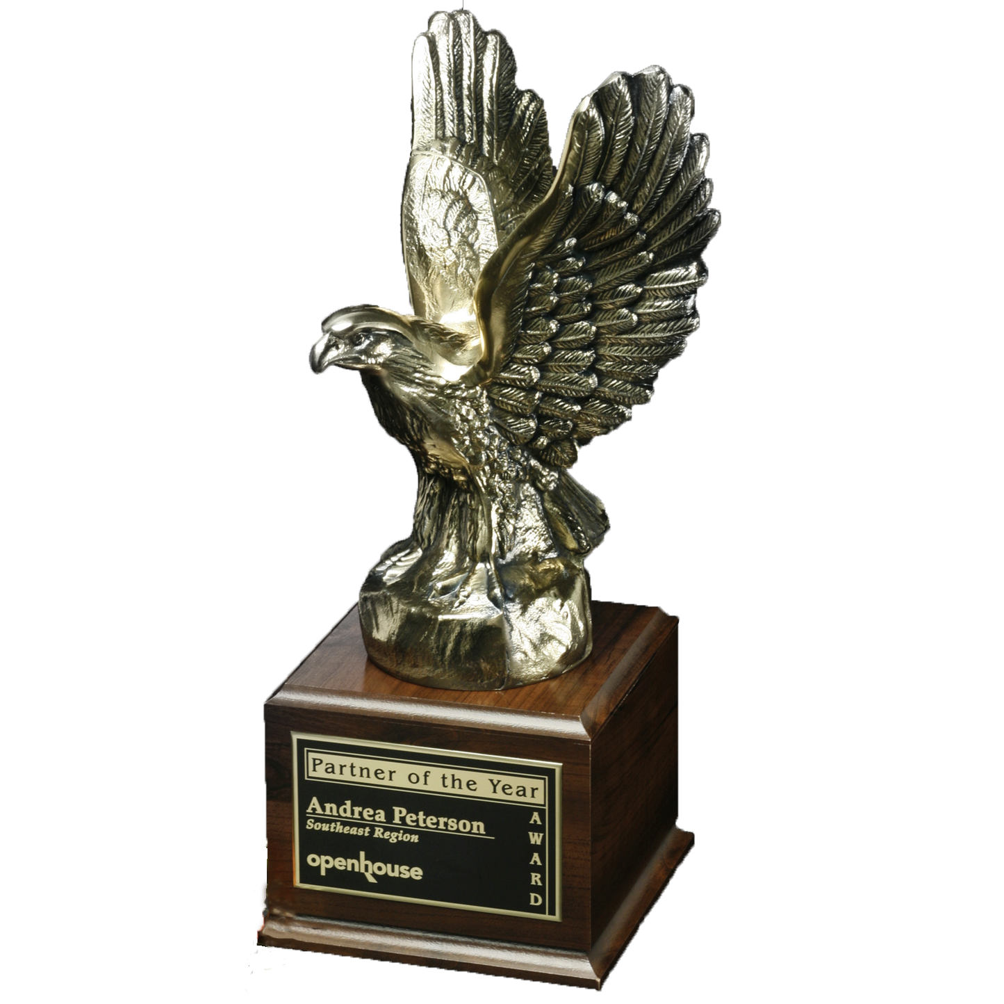 Fearless Eagle Trophy | Bronze | Personalized Corporate Award | 17 Inches Tall