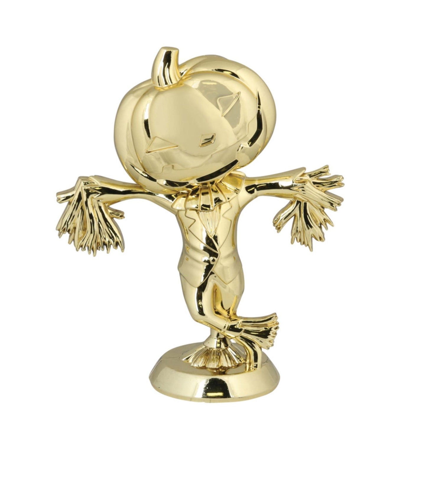 Halloween Trophy, Scarecrow | Engraved Pumpkin King Award - 6.5 Inch Tall Decade Awards