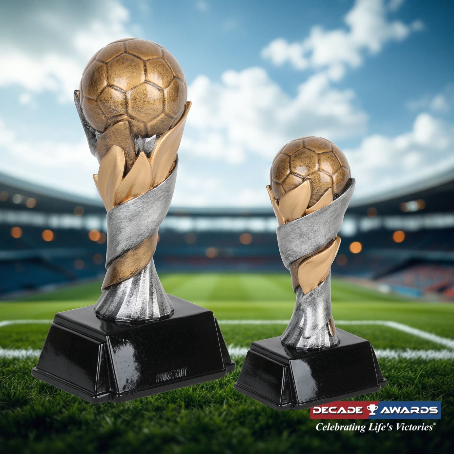 Soccer World Class Trophy | Engraved Soccer Award - 6 or 8 Inch Tall Decade Awards