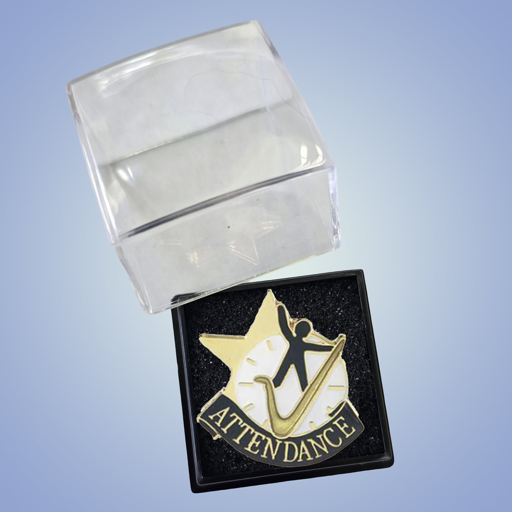 Attendance Lapel Pin – Academic Achievement Pin for Jackets, Backpacks & Sashes Decade Awards