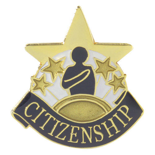 Citizenship Lapel Pin – Academic Achievement Pin for Jackets, Backpacks & Sashes Decade Awards