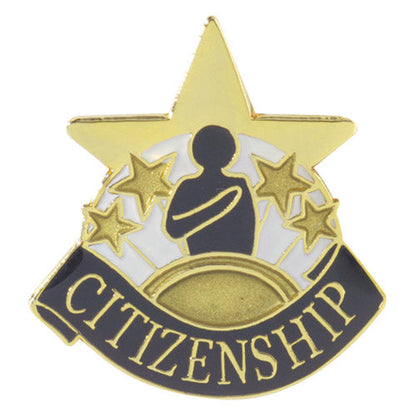 Citizenship Lapel Pin – Academic Achievement Pin for Jackets, Backpacks & Sashes Decade Awards