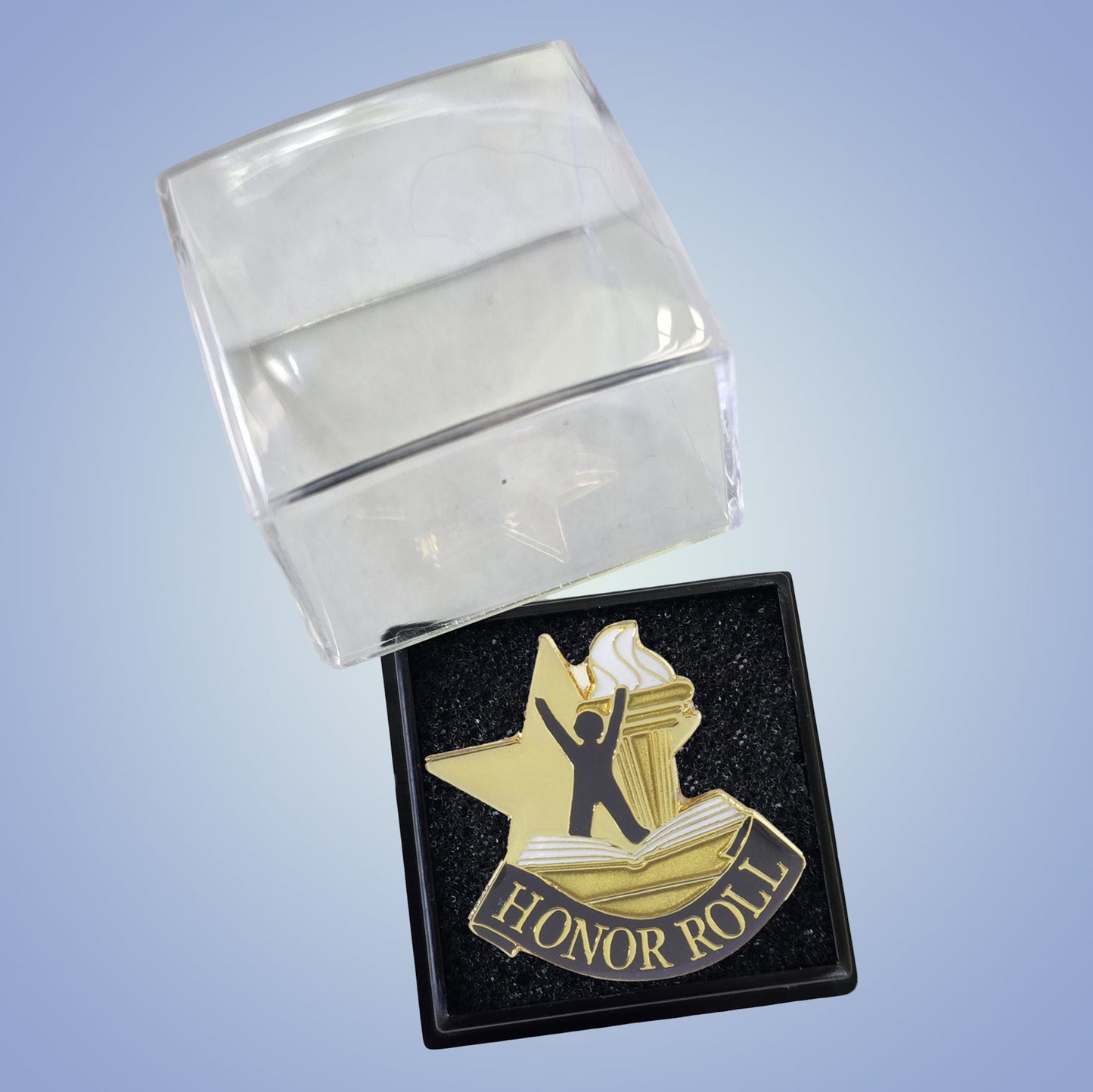 Honor Roll Lapel Pin – Academic Achievement Pin for Jackets, Backpacks & Sashes Decade Awards