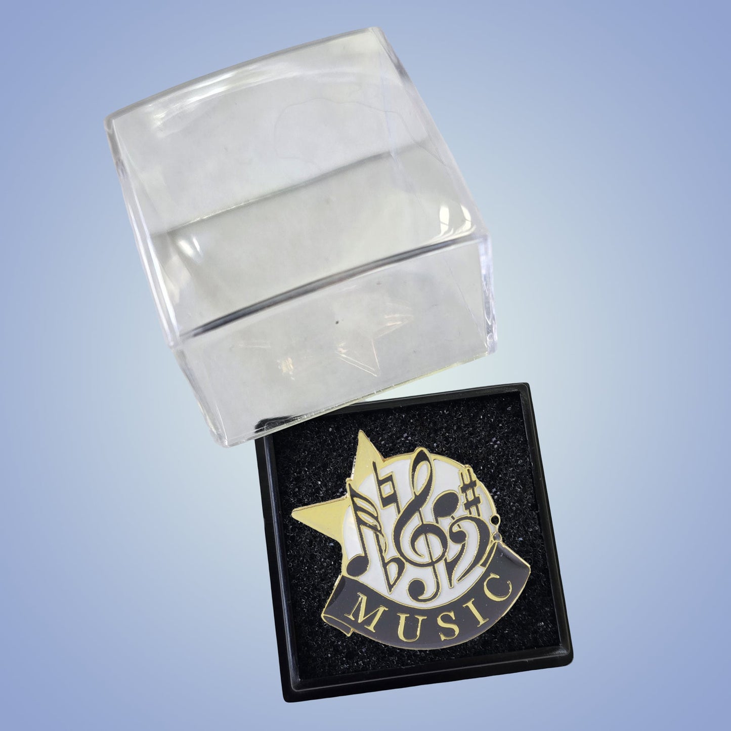 Music Lapel Pin – Academic Achievement Pin for Jackets, Backpacks & Sashes Decade Awards