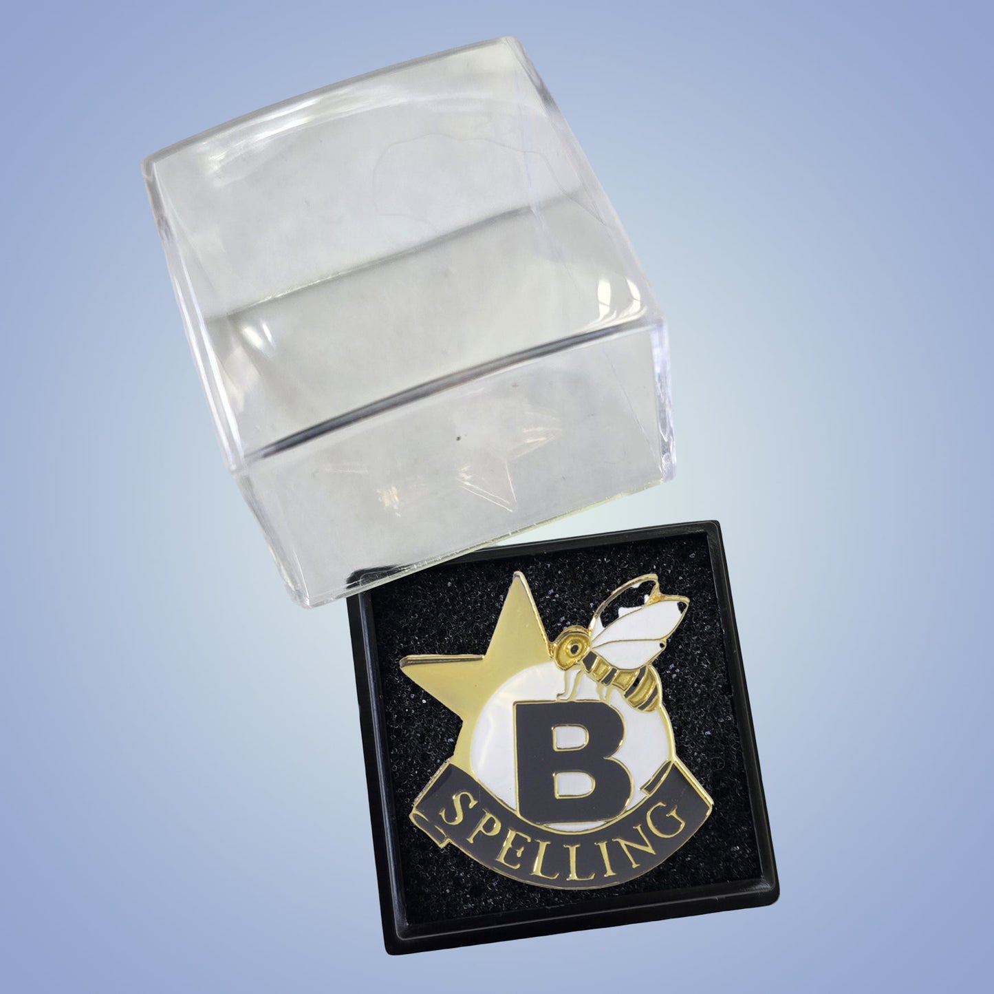 Spelling Bee Lapel Pin – Academic Achievement Pin for Jackets, Backpacks & Sashes Decade Awards