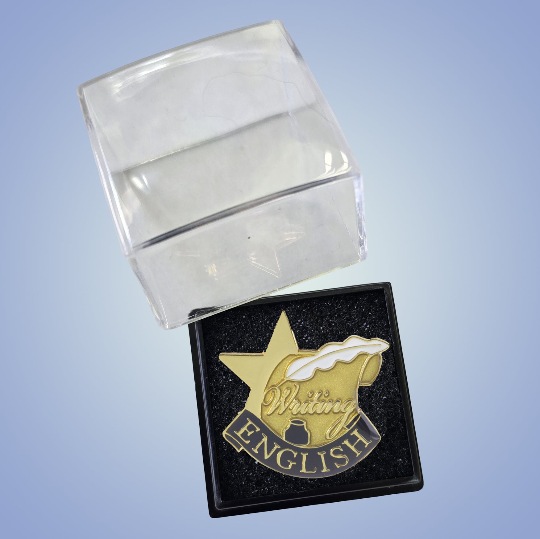 English Lapel Pin – Academic Achievement Pin for Jackets, Backpacks & Sashes Decade Awards