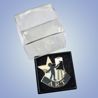 Art Lapel Pin – Academic Achievement Pin for Jackets, Backpacks & Sashes Decade Awards
