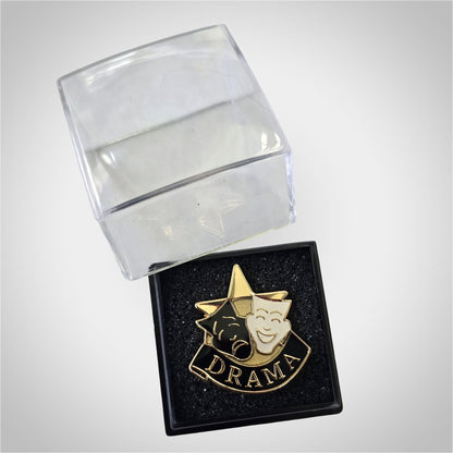 Drama Lapel Pin – Academic Achievement Pin for Jackets, Backpacks & Sashes Decade Awards