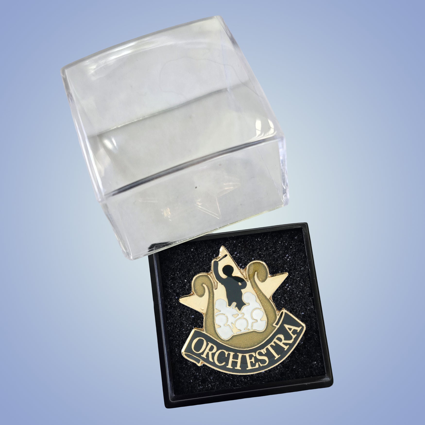 Orchestra Lapel Pin – Academic Achievement Pin for Jackets, Backpacks & Sashes Decade Awards