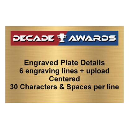 Eagle Trophy, Antique Gold with Base | Engraved Eagle Award - 10.75 Inch Tall Decade Awards