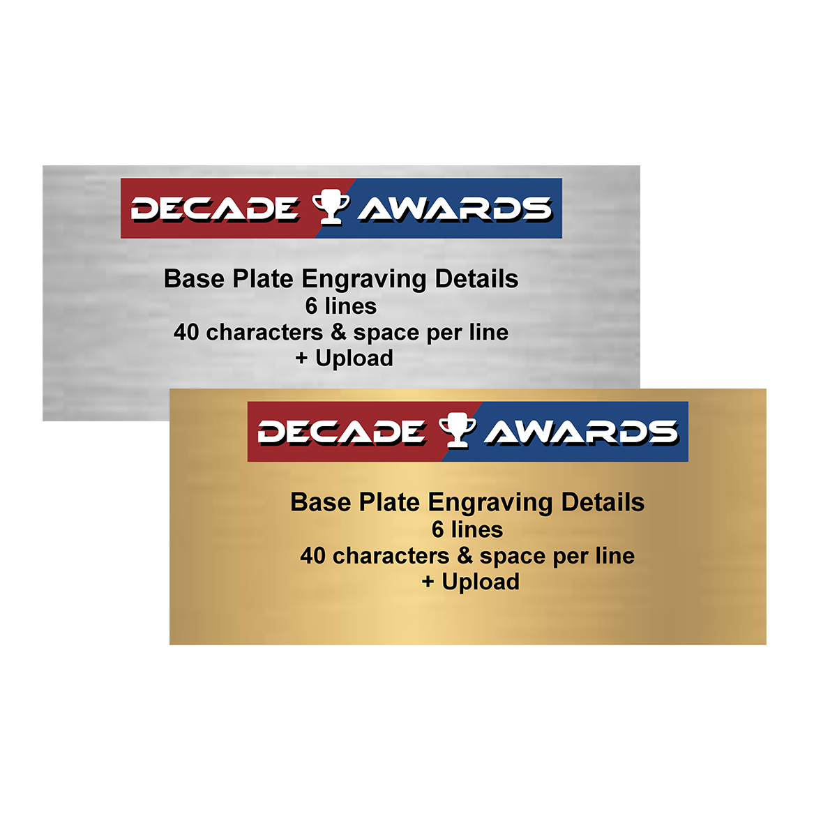Trophy Base | Black High Gloss FInish | Personalized Award Base | 4.5x4.5 Inch