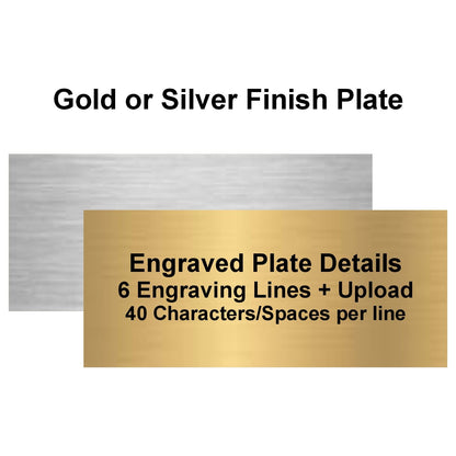 Monaco Wood Trophy Base - 5.625 x 5.625 Inch Wide x 3 Inch Tall Decade Awards