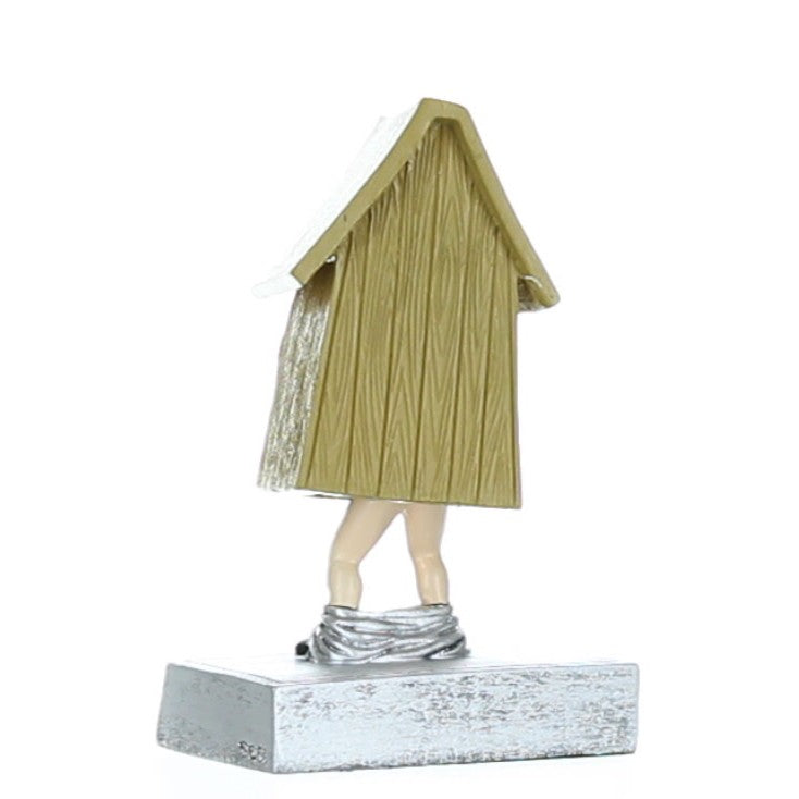 Outhouse Bobblehead Trophy | Engraved LAST PLACE / LOSER Award - 5.5 Inch Tall Decade Awards