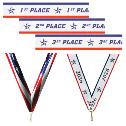Personalized Academic Medal with Ribbon | Gold, Silver or Bronze | Superstar Medal | 2 Inches Wide