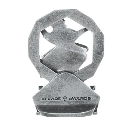 Academic Hexa Star Trophy | Engraved Silver and Gold Lamp of Knowledge Award - 4.75 Inch Tall Decade Awards