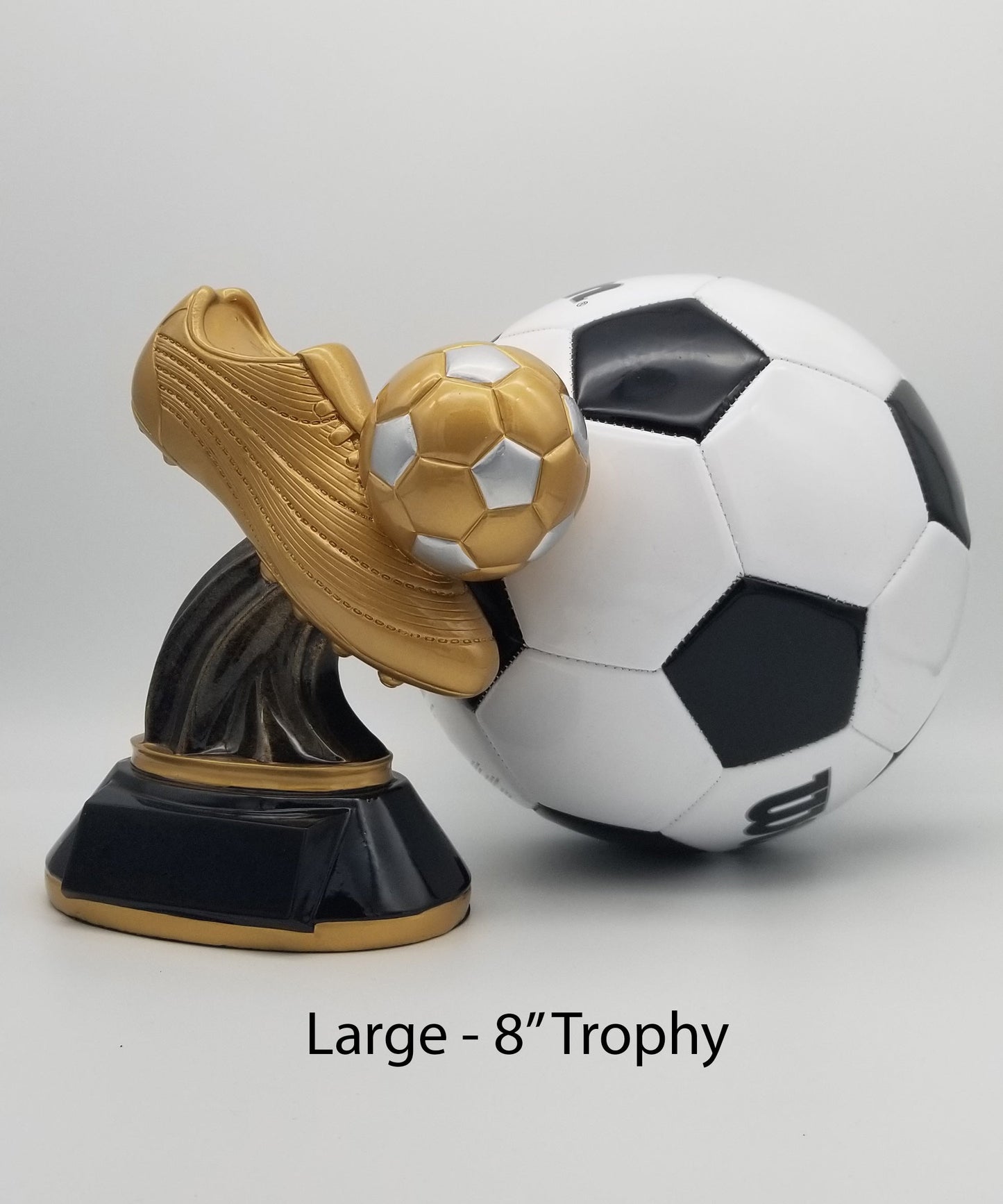 Personalized Soccer Trophy - Engraved Golden Cleat Soccer Award - 6, 7 or 8 Inch