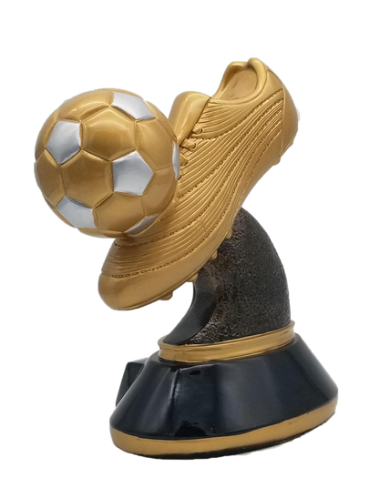 Soccer Golden Cleat Trophy | Engraved Fútbol Award - 6, 7 or 8 Inch Tall