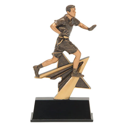Personalized Flag Football Trophy | Power Star | 7 Inch