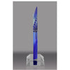 Cambridge Diamond Crystal Award - Black, Blue or Red Accent | Engraved Corporate Award - 7, 8 or 9 Inch Tall Decade Awards