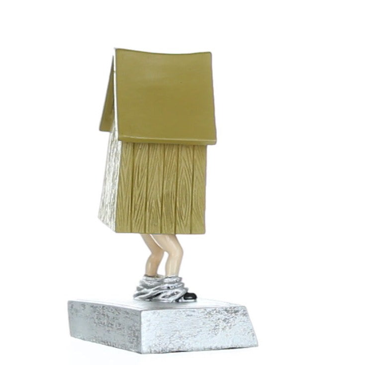 Outhouse Bobblehead Trophy | Engraved LAST PLACE / LOSER Award - 5.5 Inch Tall Decade Awards