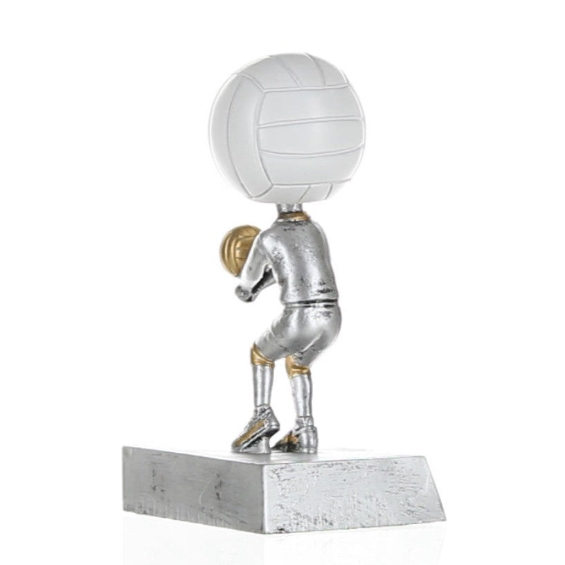 Volleyball Bobblehead Trophy | Engraved Volleyball Award - 5.5 Inch Tall Decade Awards