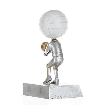 Volleyball Bobblehead Trophy | Engraved Volleyball Award - 5.5 Inch Tall Decade Awards