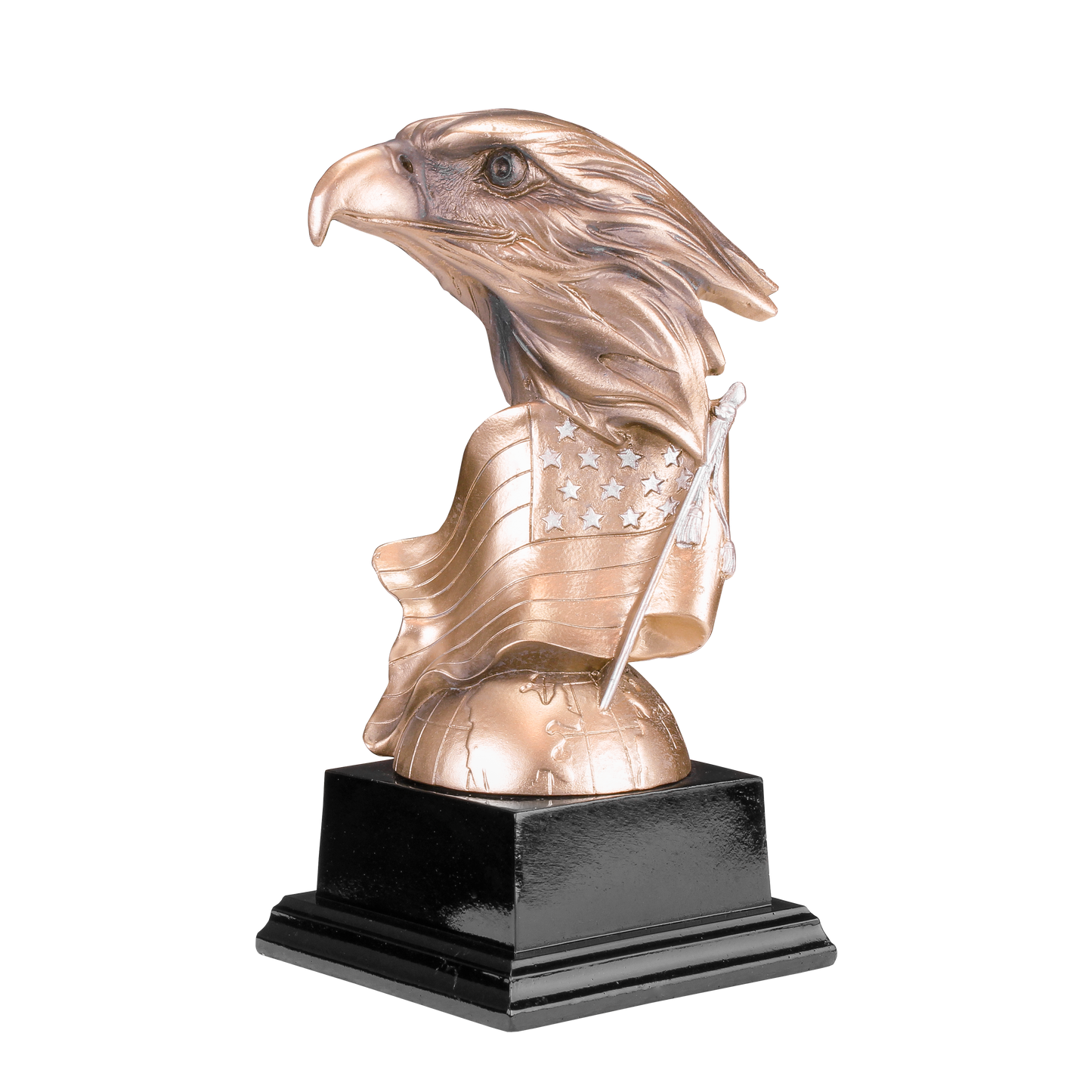 Eagle Award | Personalized Golden Eagle Award | 7.25 or 8.75 Inches Tall