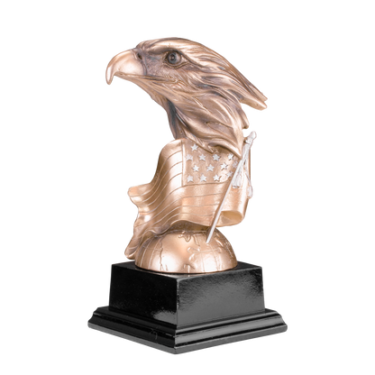 Eagle Award | Personalized Golden Eagle Award | 7.25 or 8.75 Inches Tall