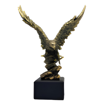 American Eagle Trophy | Gold Finish | Personalized Eagle Award | 9.75, 12 or 14 Inches Tall