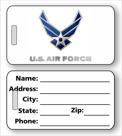 Military Luggage Tag in 2 Sizes – Personalized ID Tag for Deployment or Travel Bags – Durable Design by Decade Awards